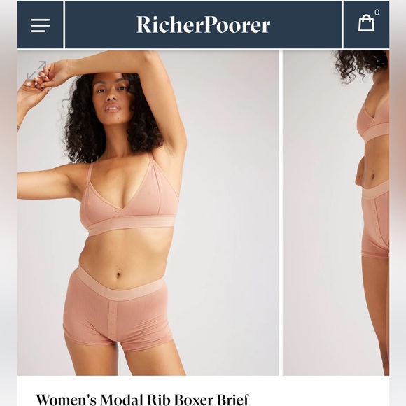RicherPoorer Boxer Brief and Bralette set - Picture 4 of 7